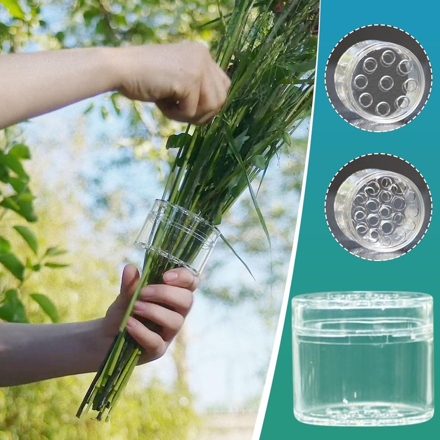 Spiral Ikebana Flower Stem Holder for Vases - Green DIY Floral Arrangement Accessory - Perfect for Bouquets, Centerpieces & Japanese Style Ikebana Decor