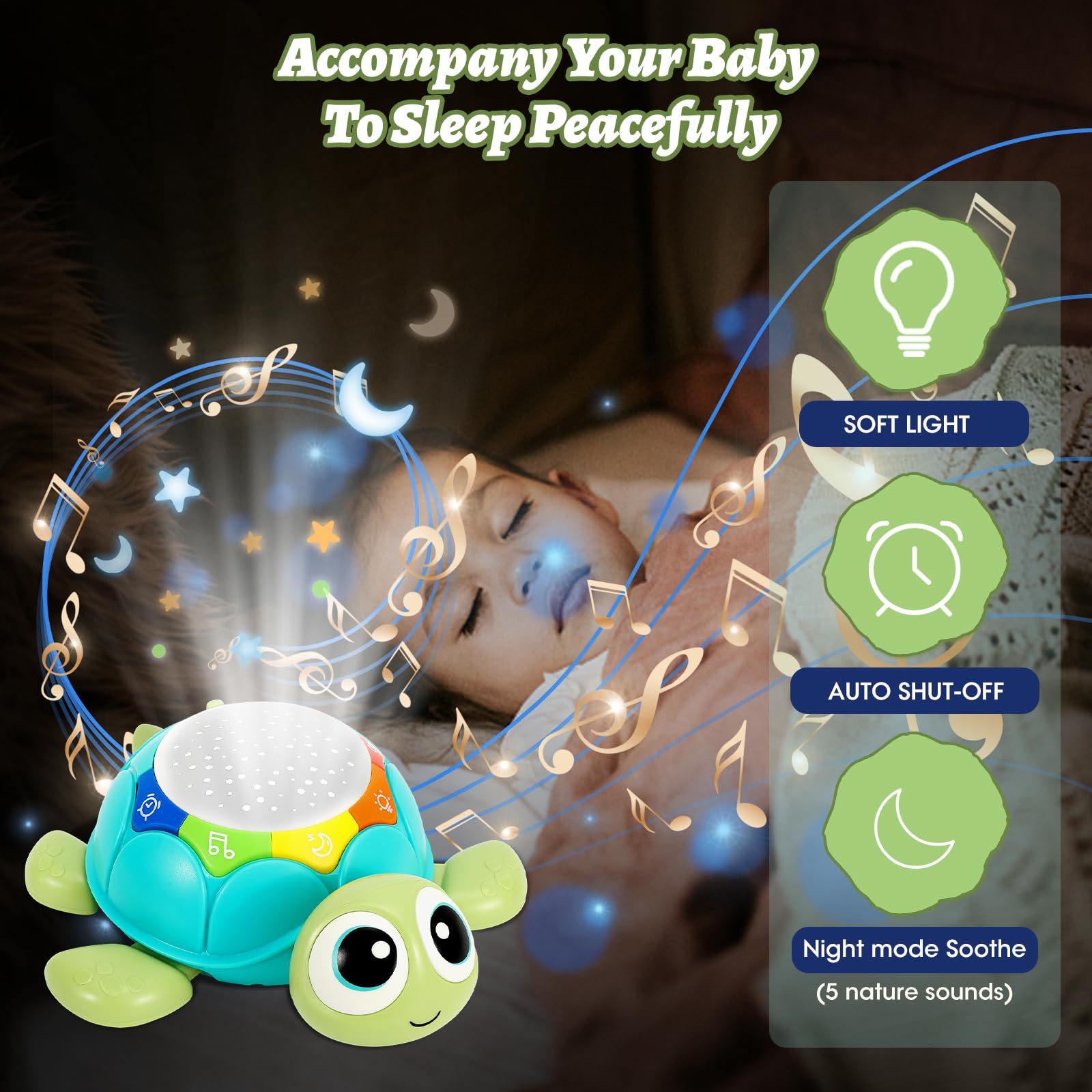 Musical Elephant & Turtle Baby Toys for 3 Year Olds - Educational Learning Toy with Lights & Sounds for Toddlers - Perfect Birthday Gift for Boys & Girls
