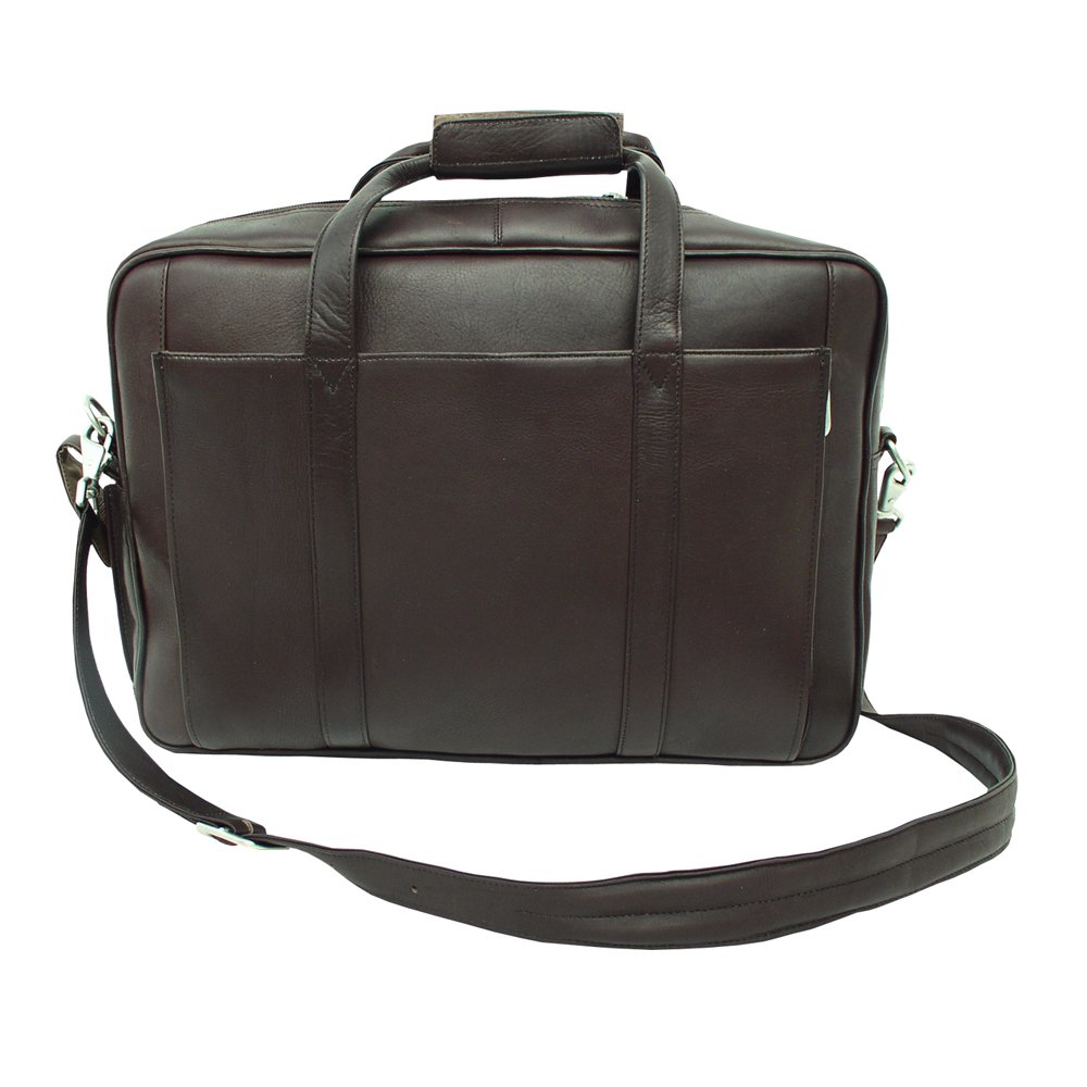Premium Chocolate Brown Laptop Briefcase - Durable Business Computer Bag for Men & Women - Perfect for Office, Travel & Commuting