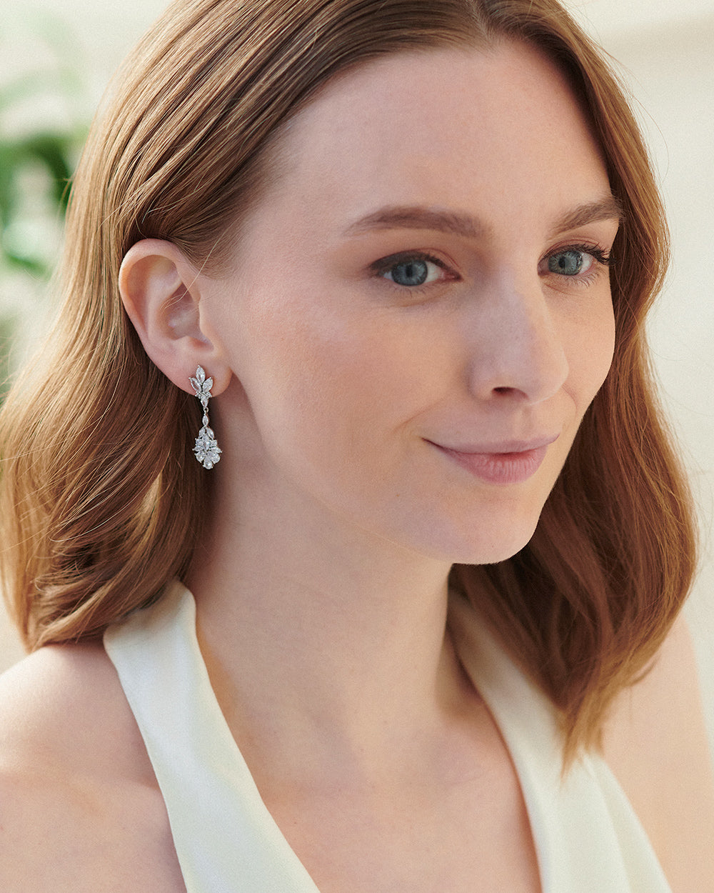 Paloma CZ Stud Earrings - Sparkling Cubic Zirconia Earrings for Women, Hypoallergenic & Elegant Jewelry Gift for Everyday Wear, Parties & Special Occasions