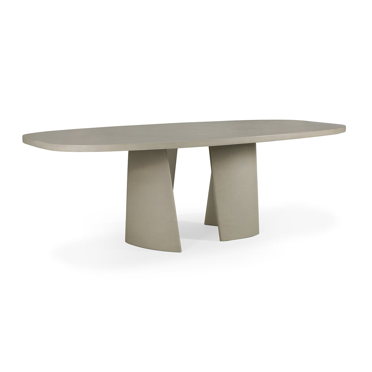 Premium Canyon Concrete Outdoor Dining Table - Weather-Resistant & Durable Patio Furniture for Garden, Backyard, Poolside Dining & Entertaining