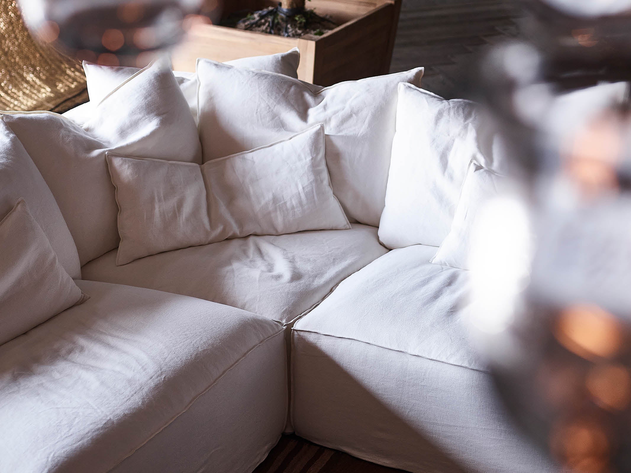 Modular Sofa Set - Modern Sectional Couch with Removable Cushions for Living Room, Lounge & Home Theater Comfortable Seating