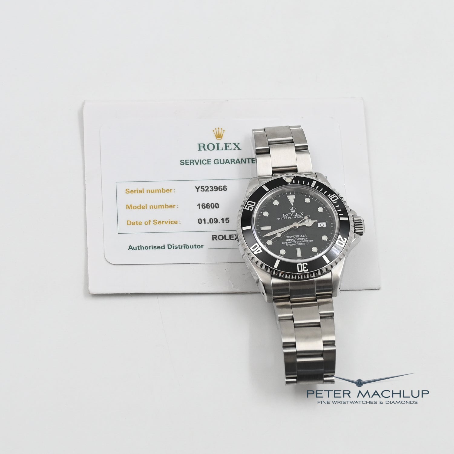 Authentic Rolex Sea-Dweller 4000 Men's Luxury Dive Watch - Stainless Steel Professional Diving Timepiece for Deep Sea Exploration & Water Sports