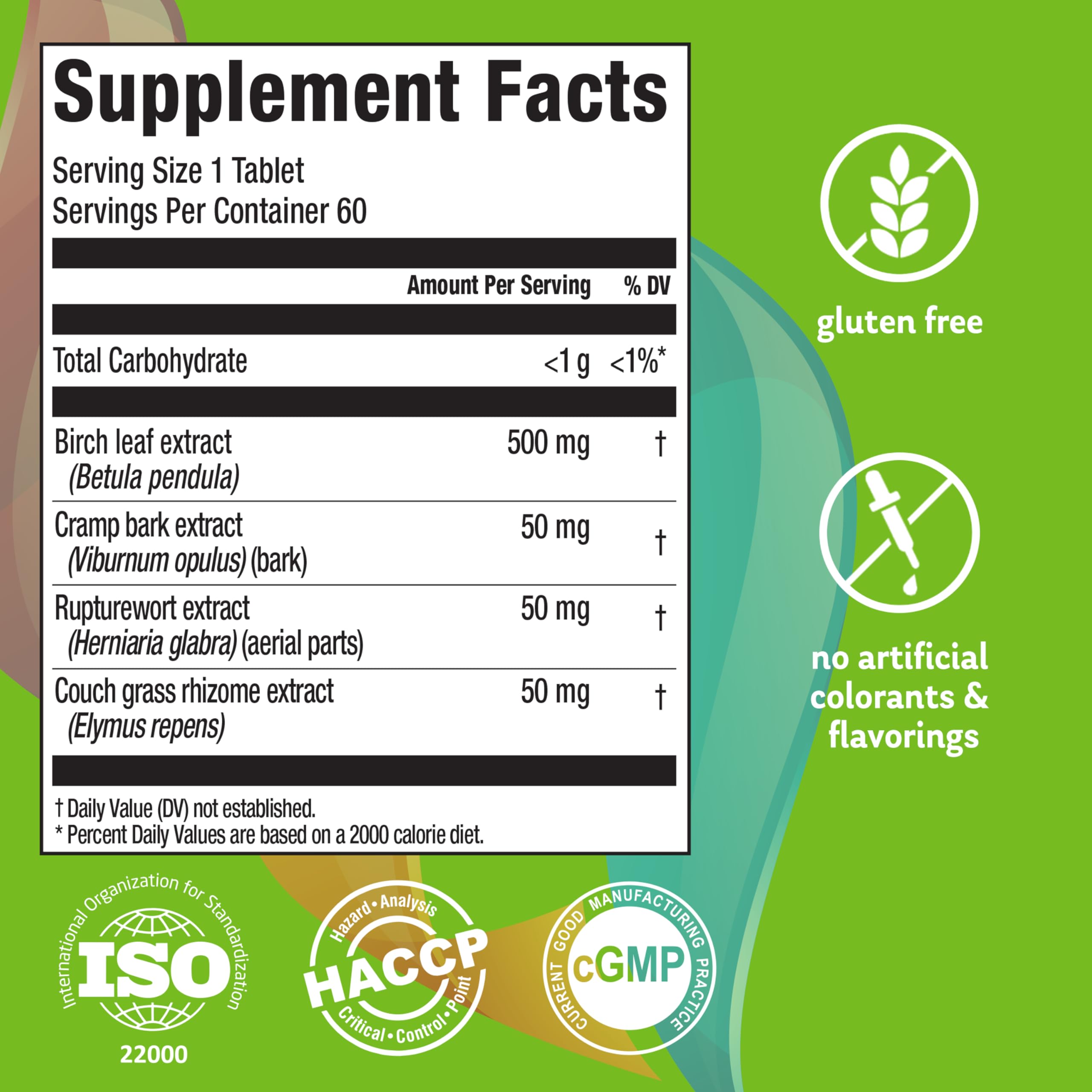 Elements Clean Kidney Supplement - 60 Tablets (30 Day Supply) | Advanced Kidney Support for Urinary Tract Health & Normal Function | Gluten Free Formula | Ideal for Daily Kidney Care & Detox