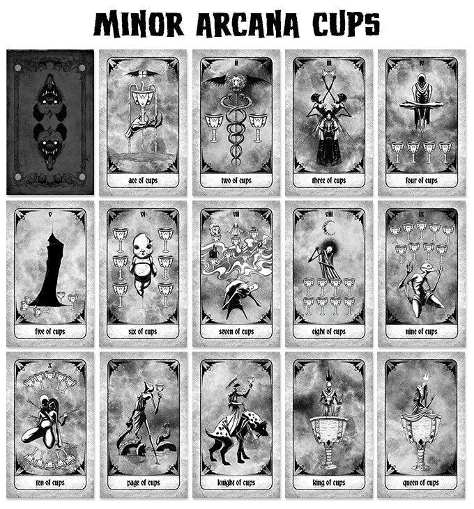 Shawn Coss Gothic Art Tarot Deck - 78 Cards with Guidebook for Divination, Meditation & Spiritual Growth | Perfect for Beginners & Advanced Readers