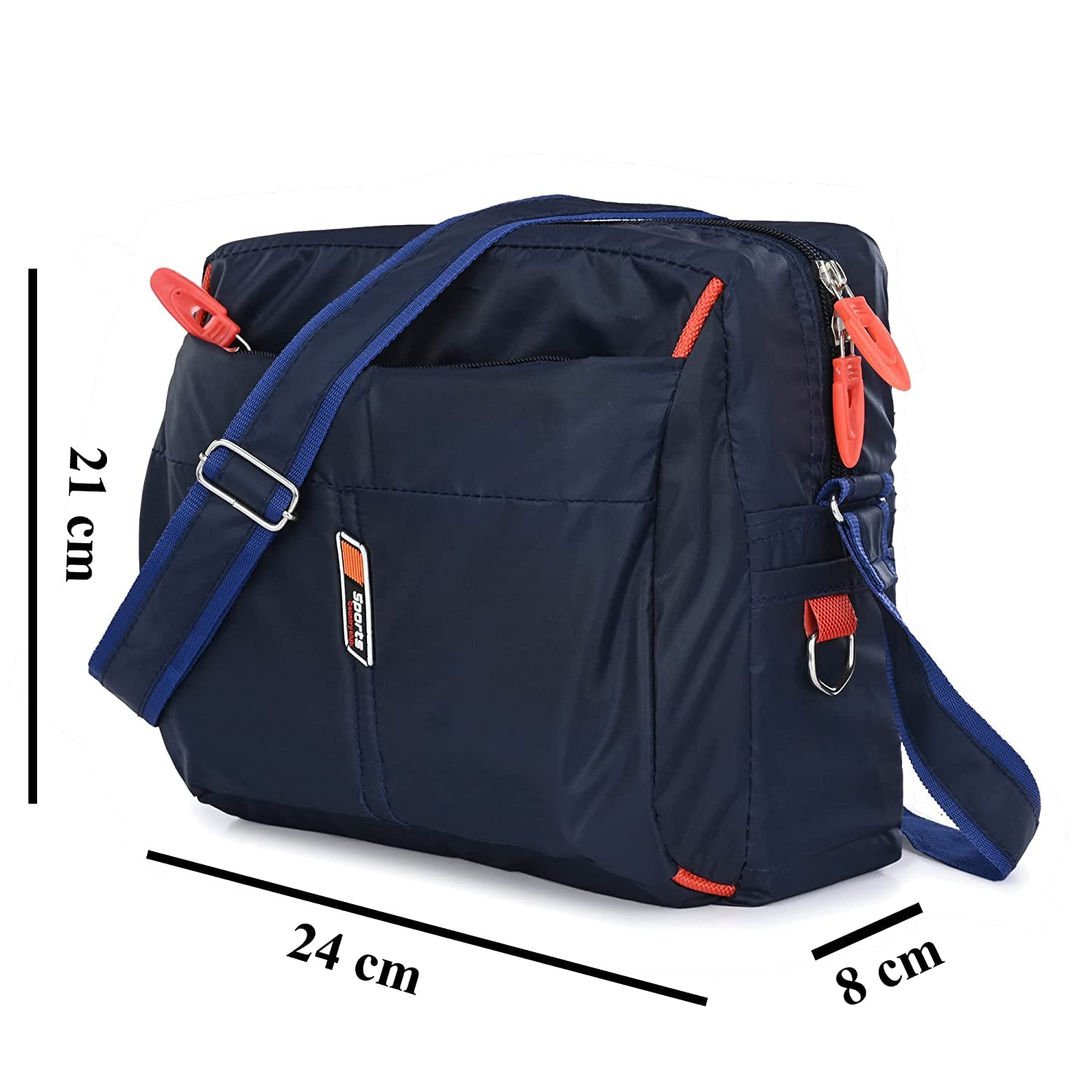 Auvella Nylon Crossbody Sling Bag - Unisex Messenger Bag for Travel, Work & Daily Use - Durable Shoulder Bag for Men & Women - Perfect for Commuting, Office & Outdoor Activities