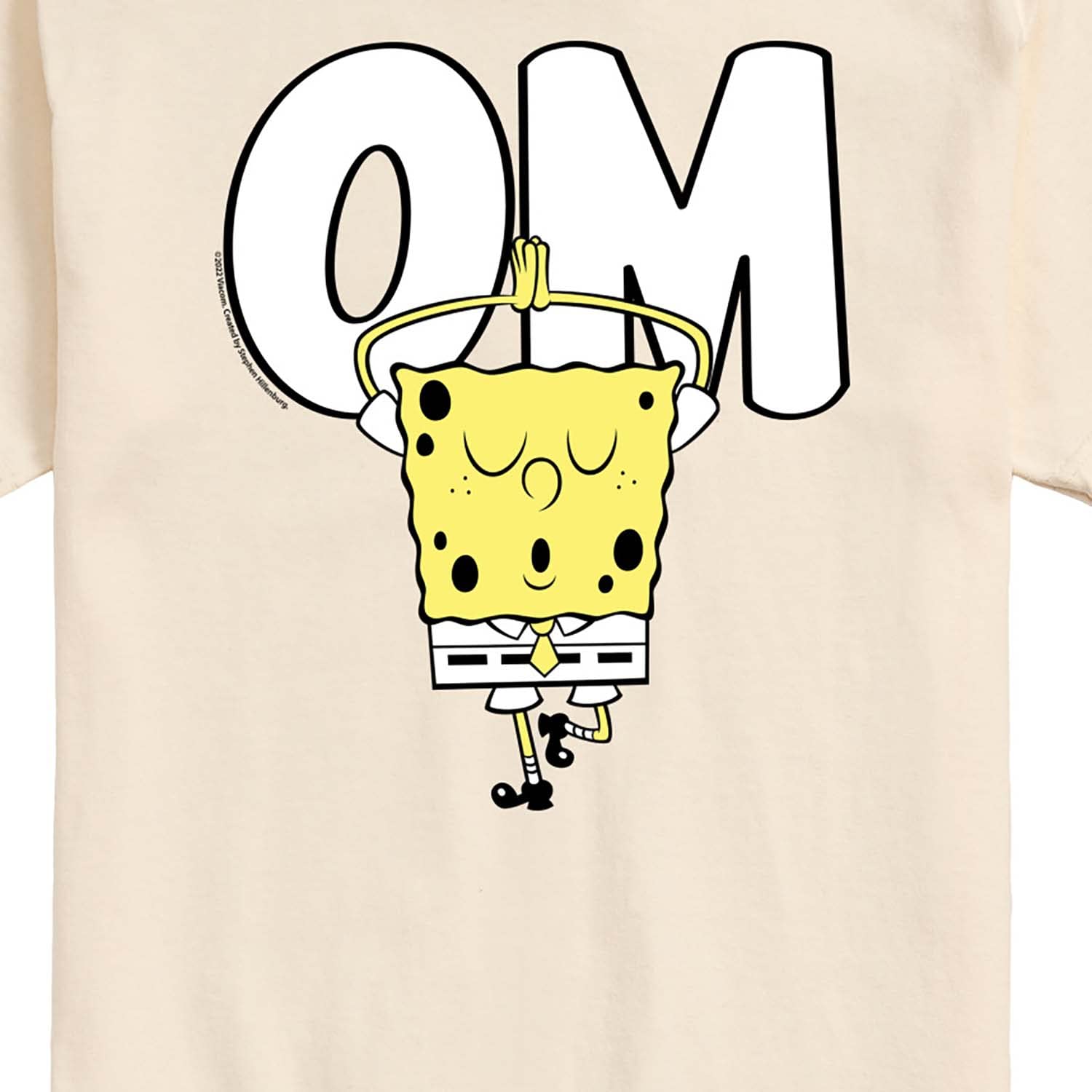 Spongebob Squarepants Yoga Pose Graphic T-Shirt for Men - HYBRID APPAREL Short Sleeve Casual Tee - Perfect for Workout, Gym, and Everyday Wear