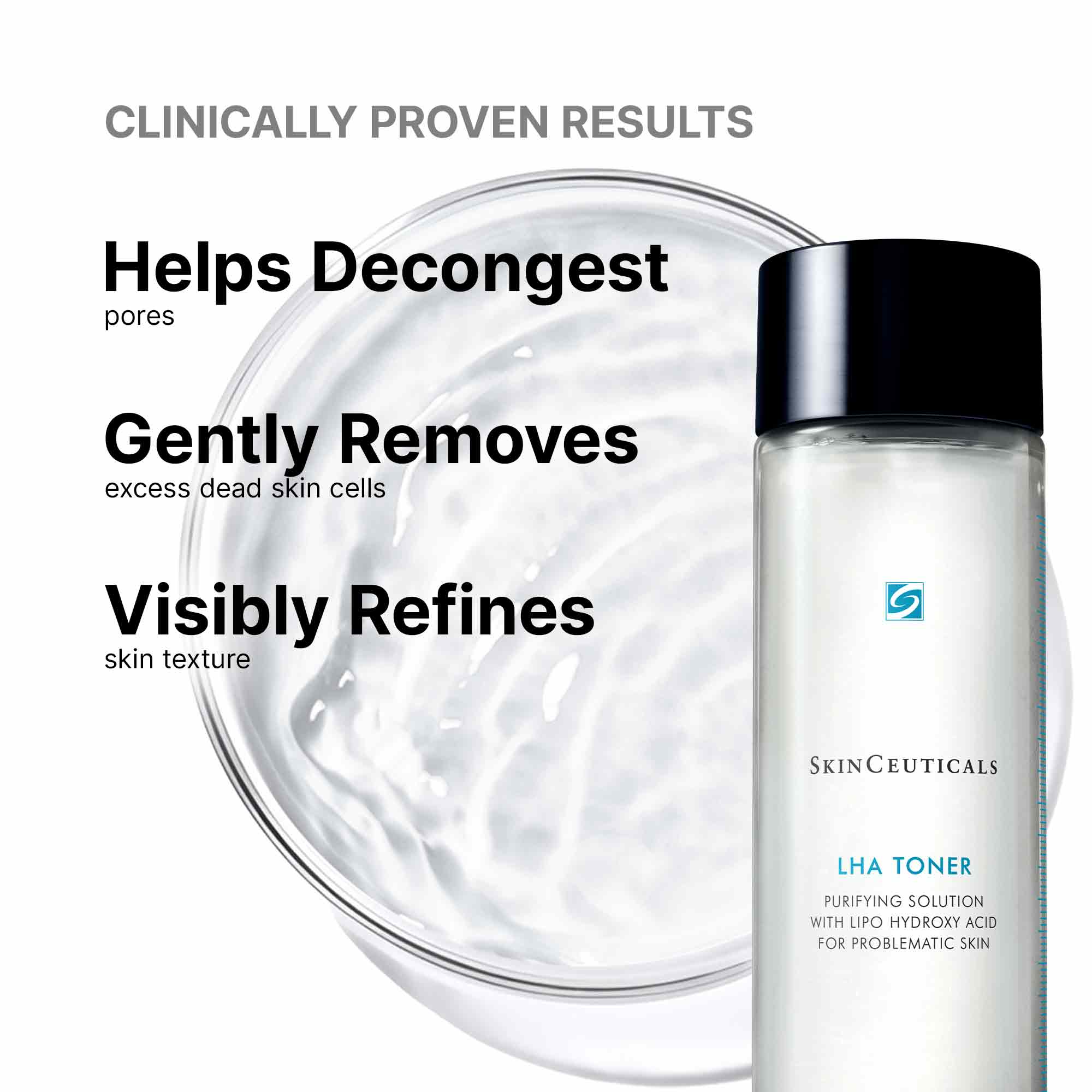 Skinceuticals LHA Toner for Oily & Acne-Prone Skin - Exfoliating Facial Toner with Lipohydroxy Acid - Perfect for Daily Skincare Routine & Post-Cleansing Treatment