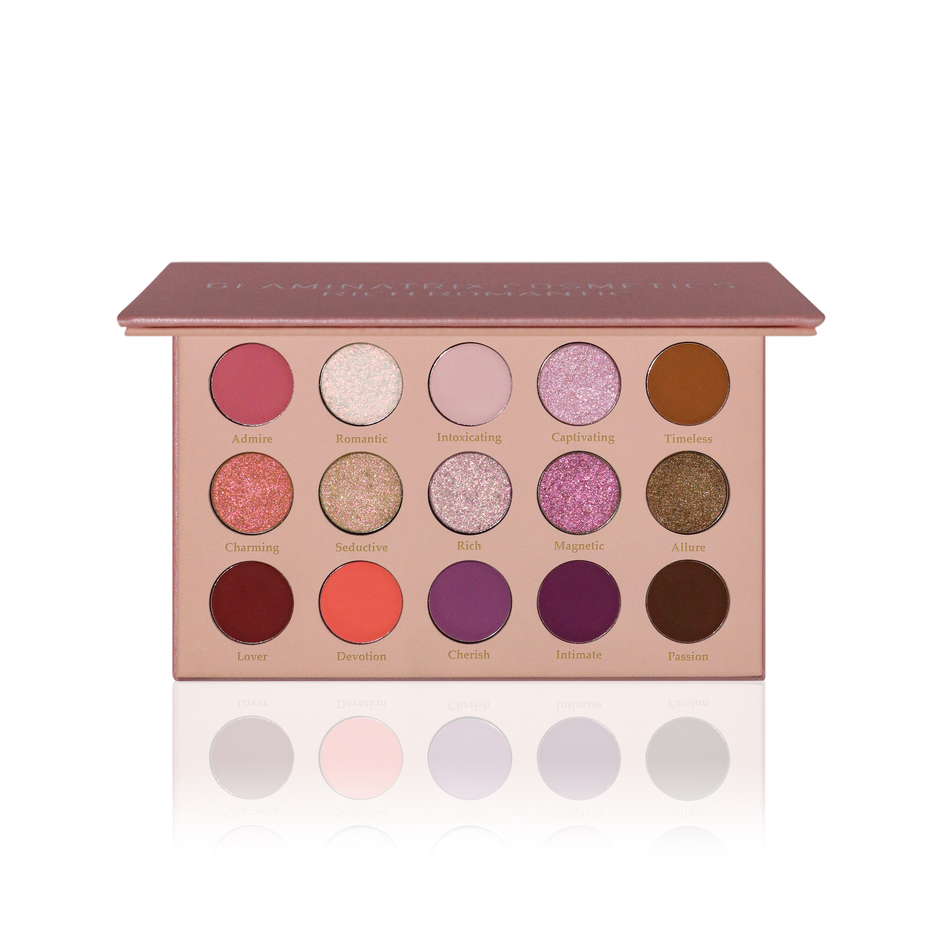 Rich Romantic Eyeshadow Palette - 12 Highly Pigmented Matte & Shimmer Shades for Stunning Eye Makeup | Perfect for Date Night, Parties & Special Occasions
