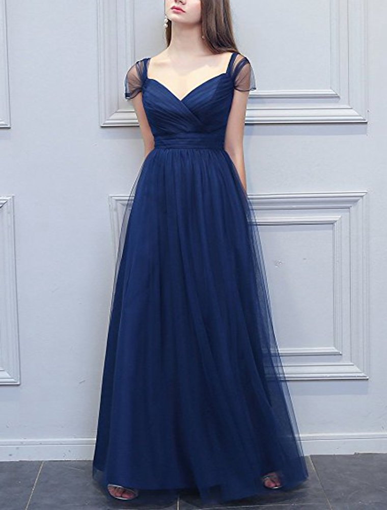 Elegant Women's Cold Shoulder Prom Party Dress - Long Organza A-Line Evening Gown for Formal Events, Weddings & Special Occasions