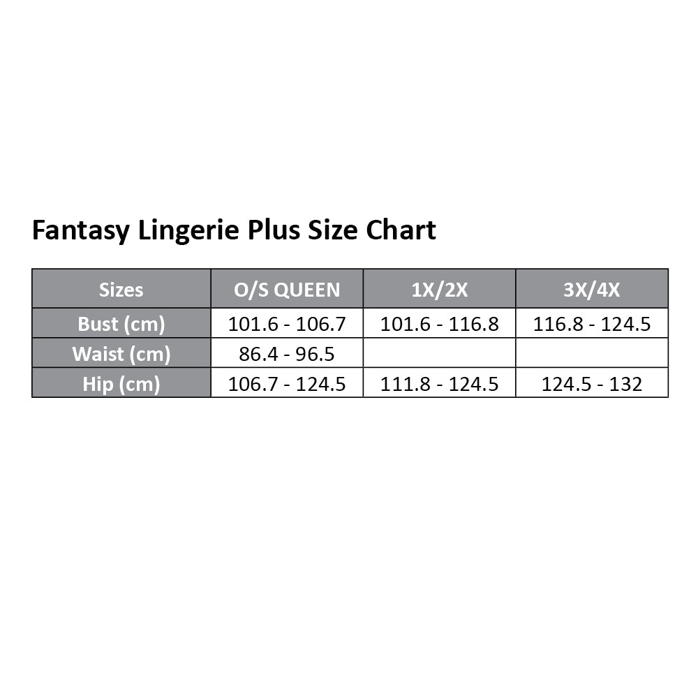 Fantasy Lingerie Sky Is The Limit Gartered Bodystocking for Curvy Women - Sexy Lace Teddy for Romantic Nights & Boudoir Photography