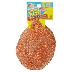 Chore Boy Copper Scrubber 36-Pack - Heavy Duty Copper Scouring Pads for Pots, Pans & Grill Cleaning - Rust-Free Kitchen Scrubbers for Stubborn Stains & Burnt Food Removal