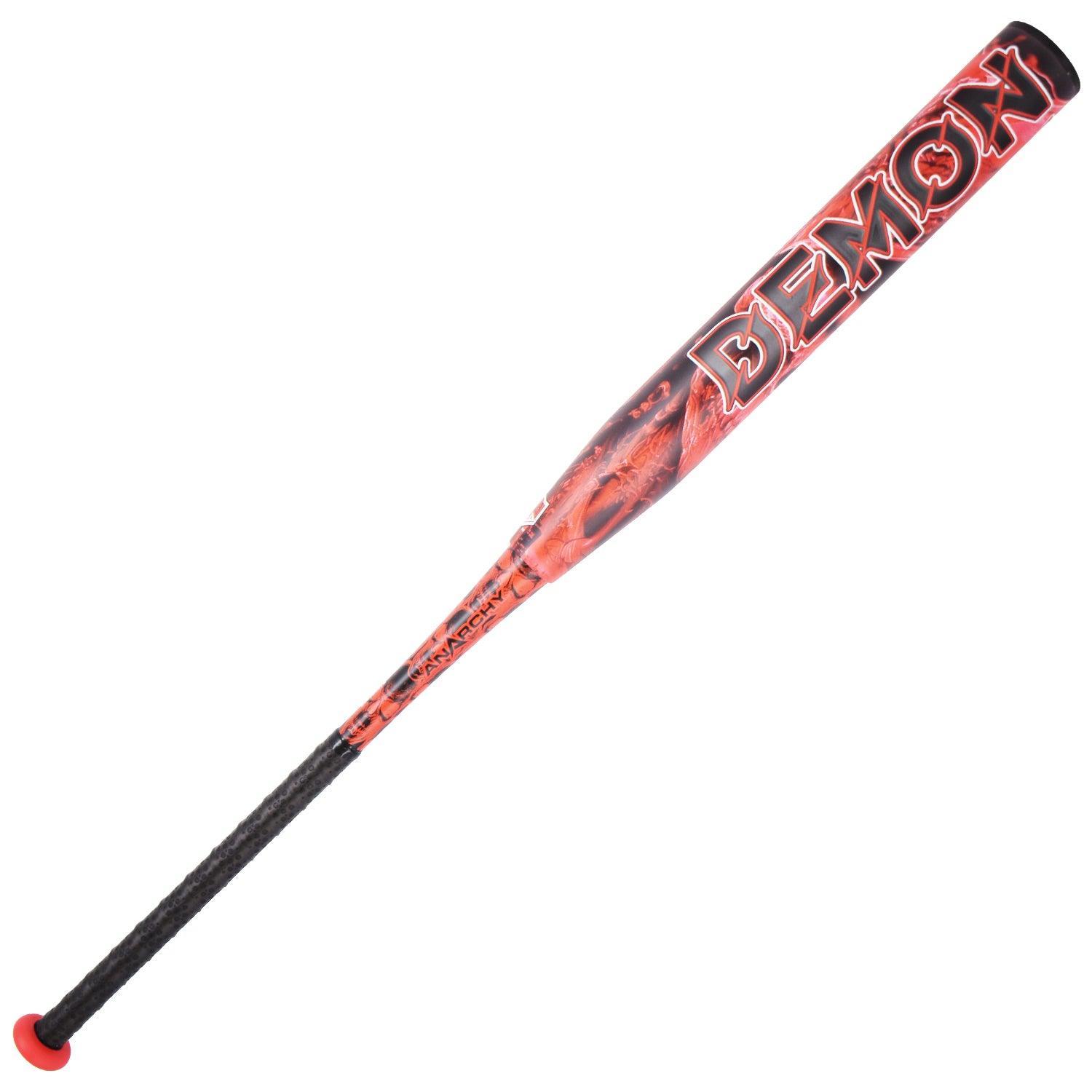 2024 Anarchy Demon Fire 1/2oz End Load Slowpitch Softball Bat - USA/ASA Approved - Perfect for Competitive Games & Home Run Hitting Practice