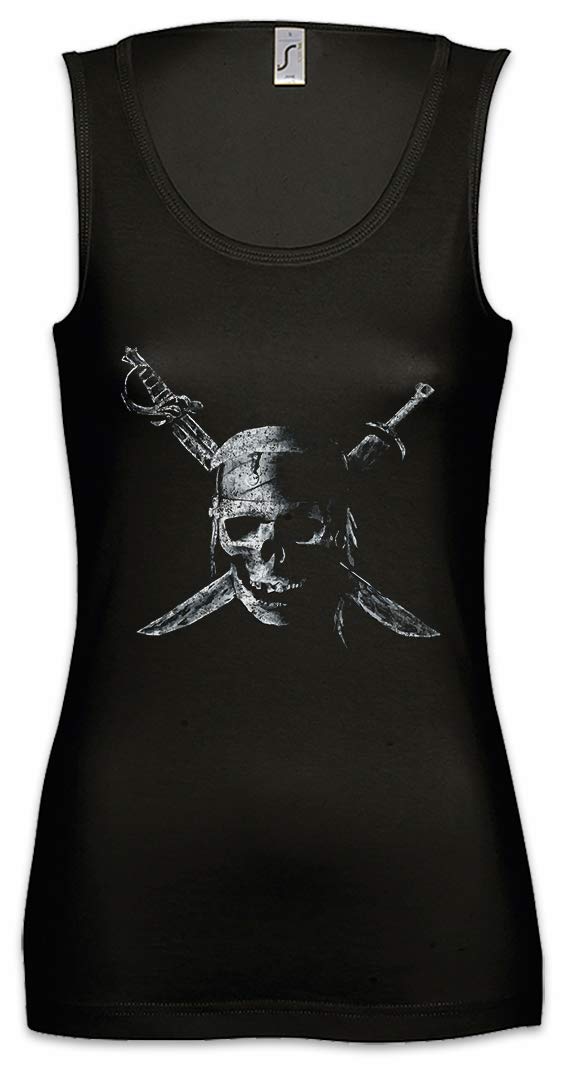 Urban Backwoods Pirate Skull Women's Tank Top - Gym Fitness Training Shirt for Women - Workout, Running & Casual Wear