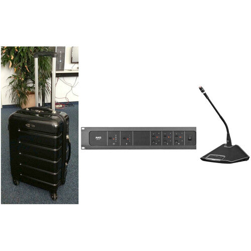 AKG 6500H00200 CS3 Demo Trolley with CS3 BU, CS3 DU30 & CS3 CU30 - Professional Audio Equipment Cart for Live Performances, Studio Recording & Trade Shows