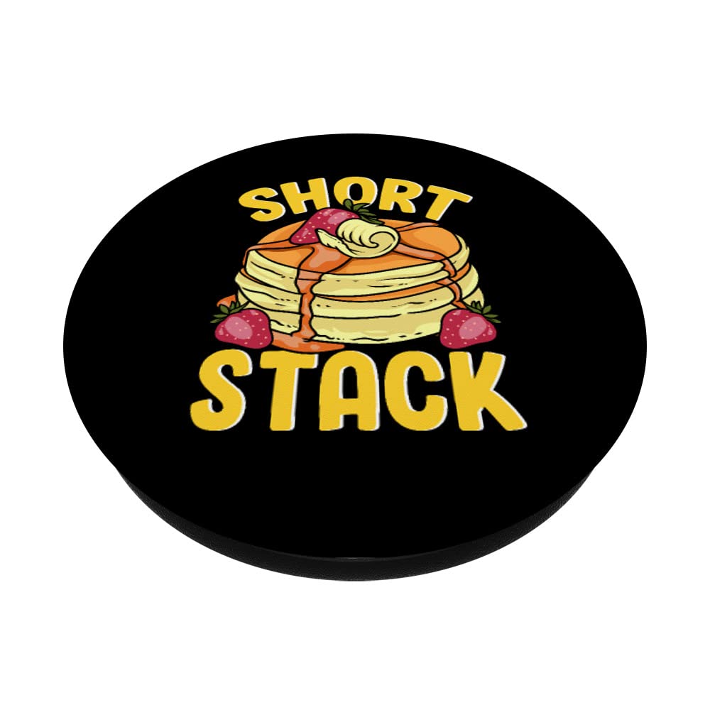 Funny Pancake Short Stack Waffle PopSockets - Swappable PopGrip for Breakfast Lovers | Perfect for Coffee Mugs, Phones & Tablets