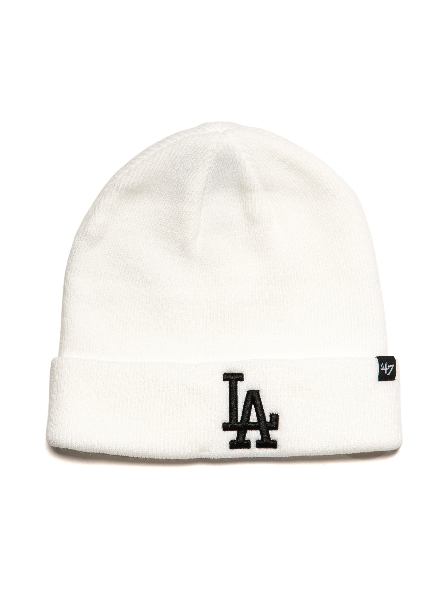 47 Raised Dodgers Beanie - Official MLB Embroidered Logo, Adjustable Fit for Men & Women - Perfect for Baseball Games, Sports Events, and Casual Wear