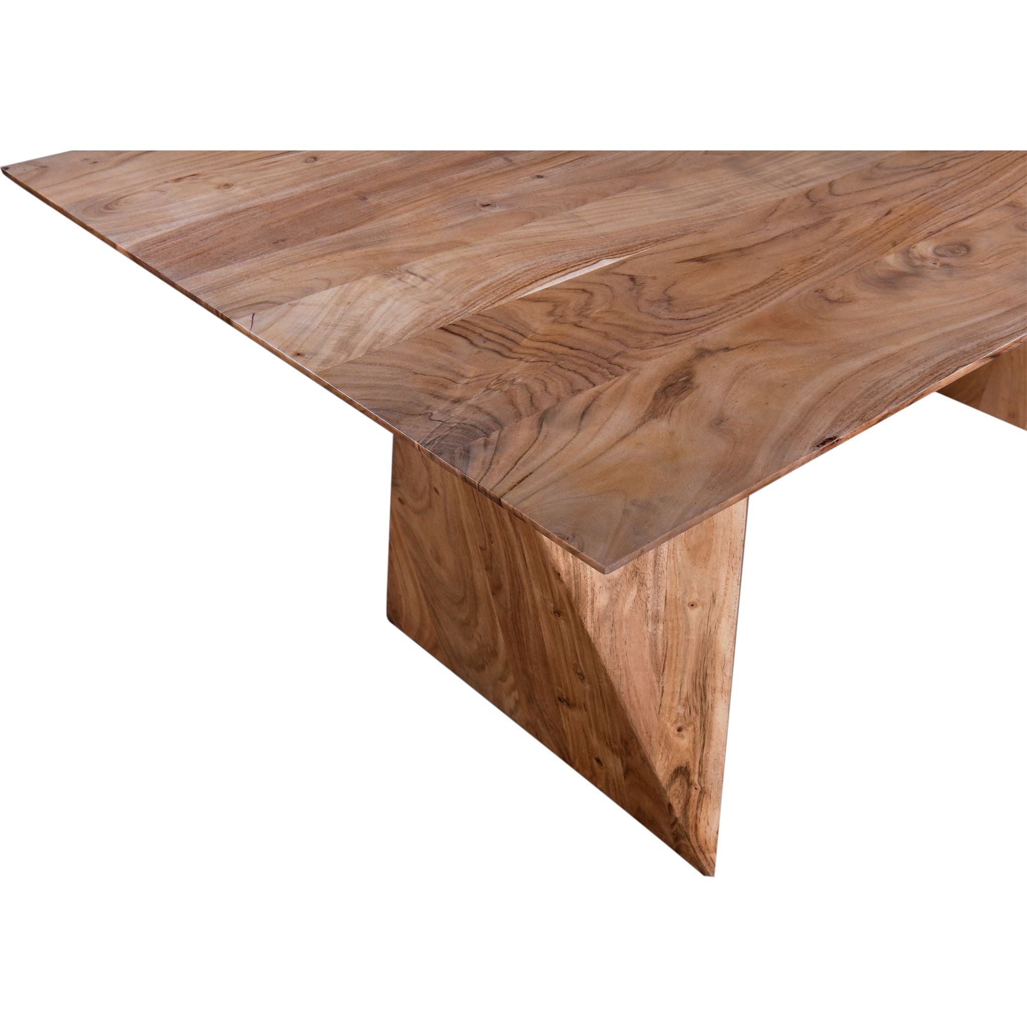 Anders Solid Wood Dining Table - Natural Finish - 1568570K - Perfect for Farmhouse, Rustic & Modern Dining Rooms