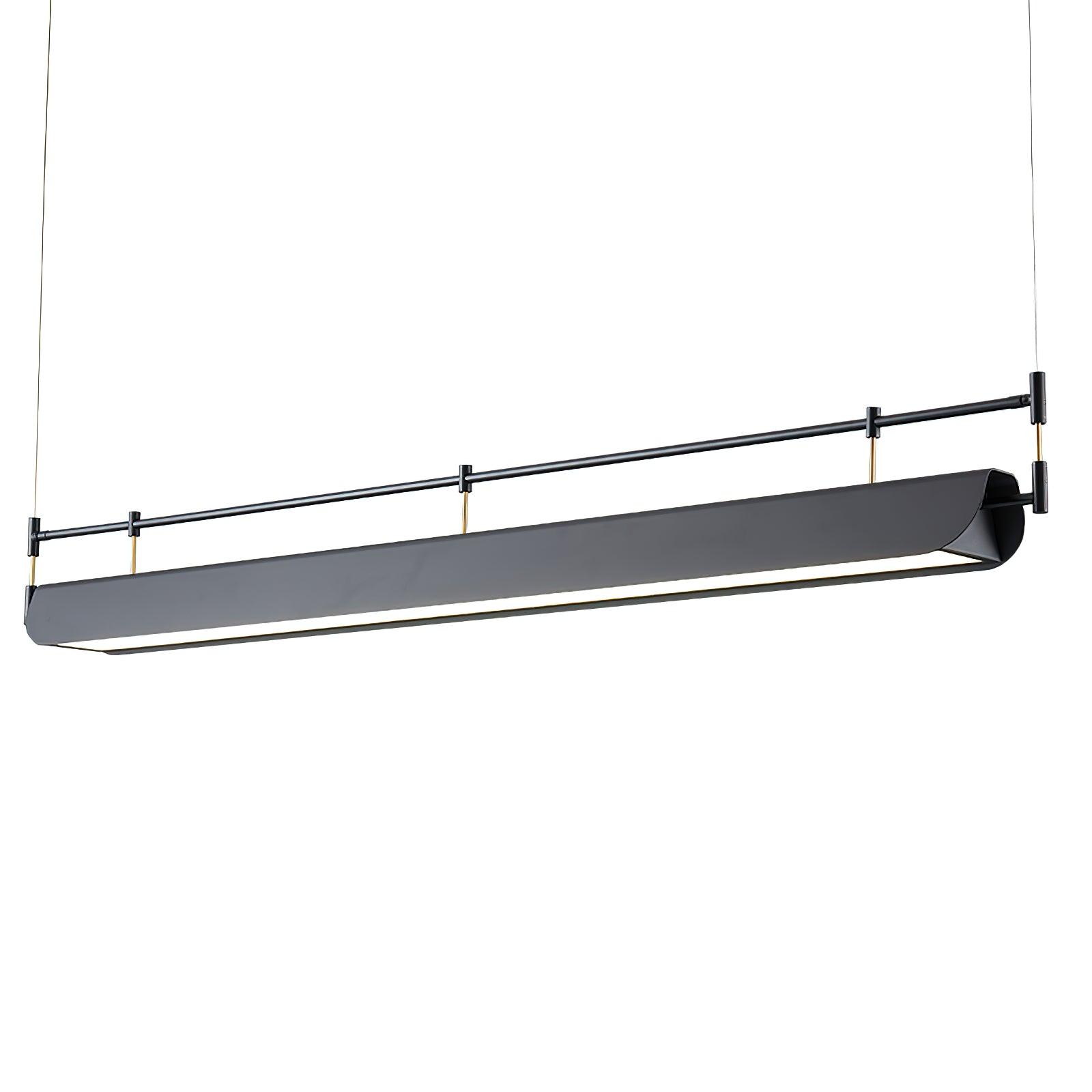 Elegant Black LED Chandelier for Ceiling - Modern Crystal Hanging Light Fixture for Dining Room, Bedroom, or Living Room Decoration