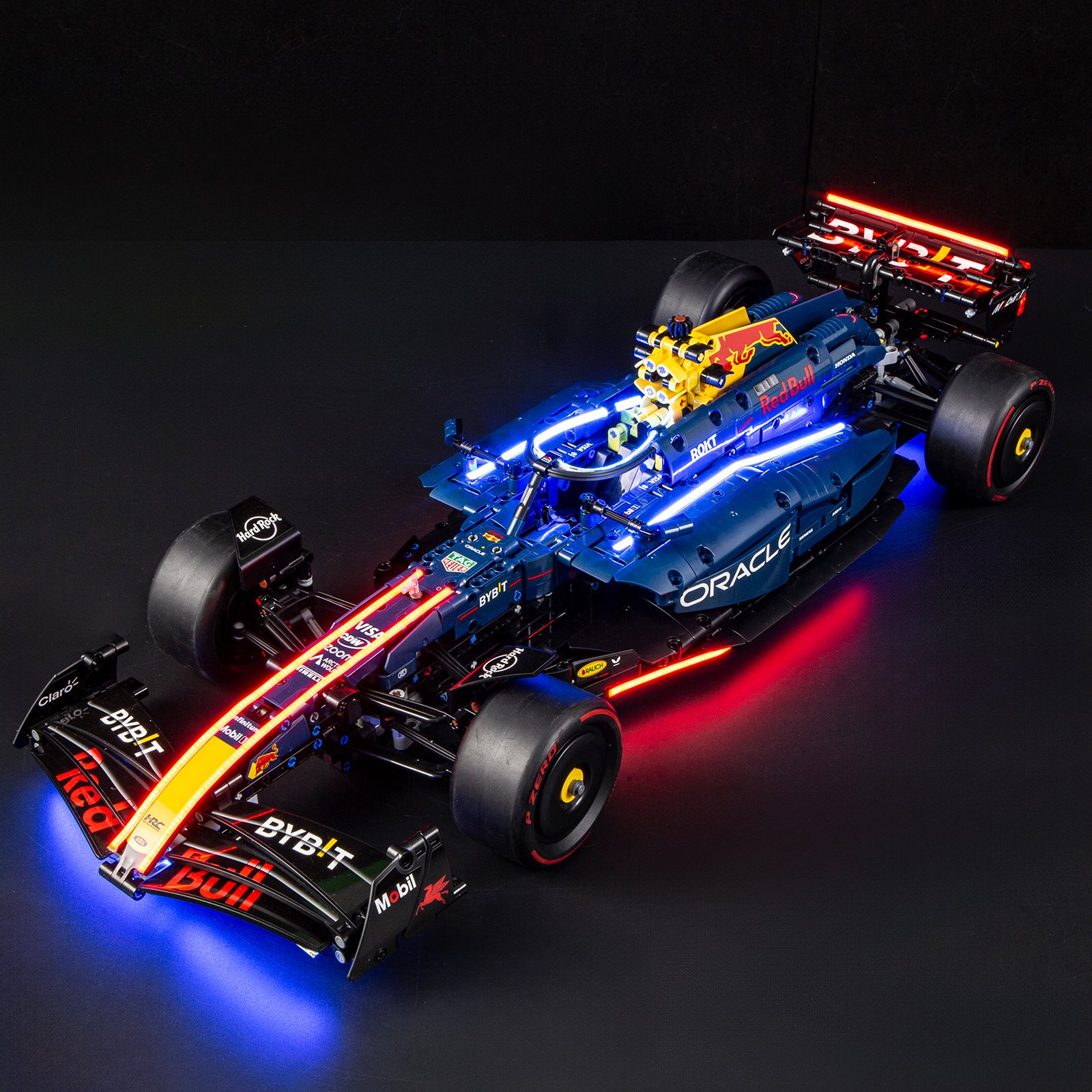 1639-Piece Oracle Red Bull Racing RB20 F1 Car Model Building Kit - High-Quality Formula 1 Collectible for Adults & Teens - Perfect for Home Display, Office Decor, and Racing Enthusiast Gifts
