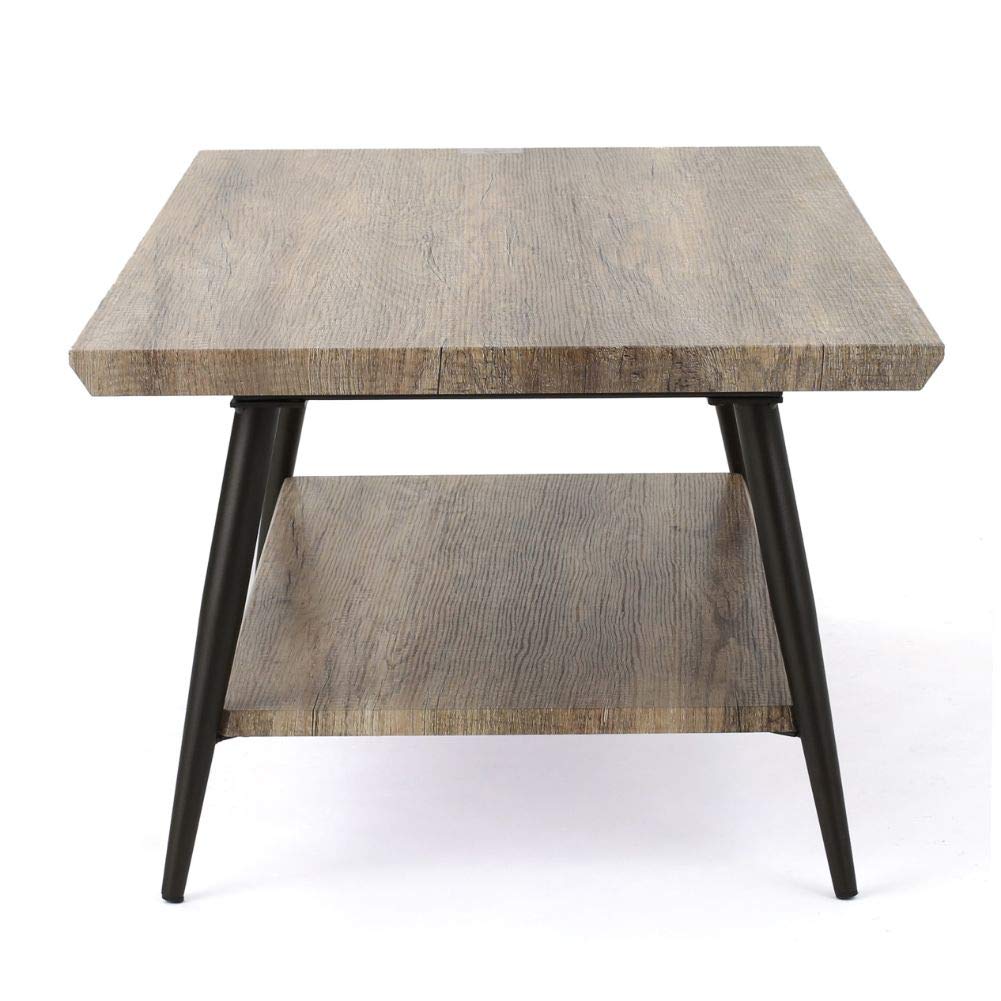 Christopher Knight Home Lathom Wood Coffee Table in Canyon Grey - Modern Living Room Centerpiece for Home Decor & Entertainment Spaces