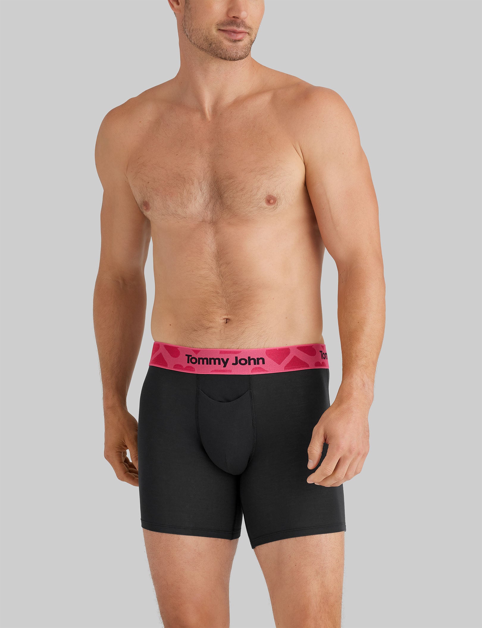 Second Skin Mid Length Boxer Briefs - 6 Pack Ultra Soft Breathable Men's Underwear for All-Day Comfort - Perfect for Workouts, Travel & Everyday Wear