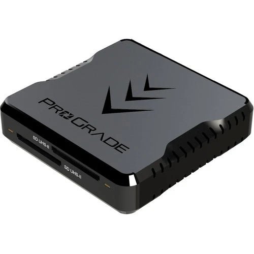 ProGrade Digital Dual Slot UHS-II SDXC Card Reader with USB 3.2 Gen 2 Type-C - Fast Photo & Video Transfer for DSLR, Mirrorless Cameras & 4K Workflow