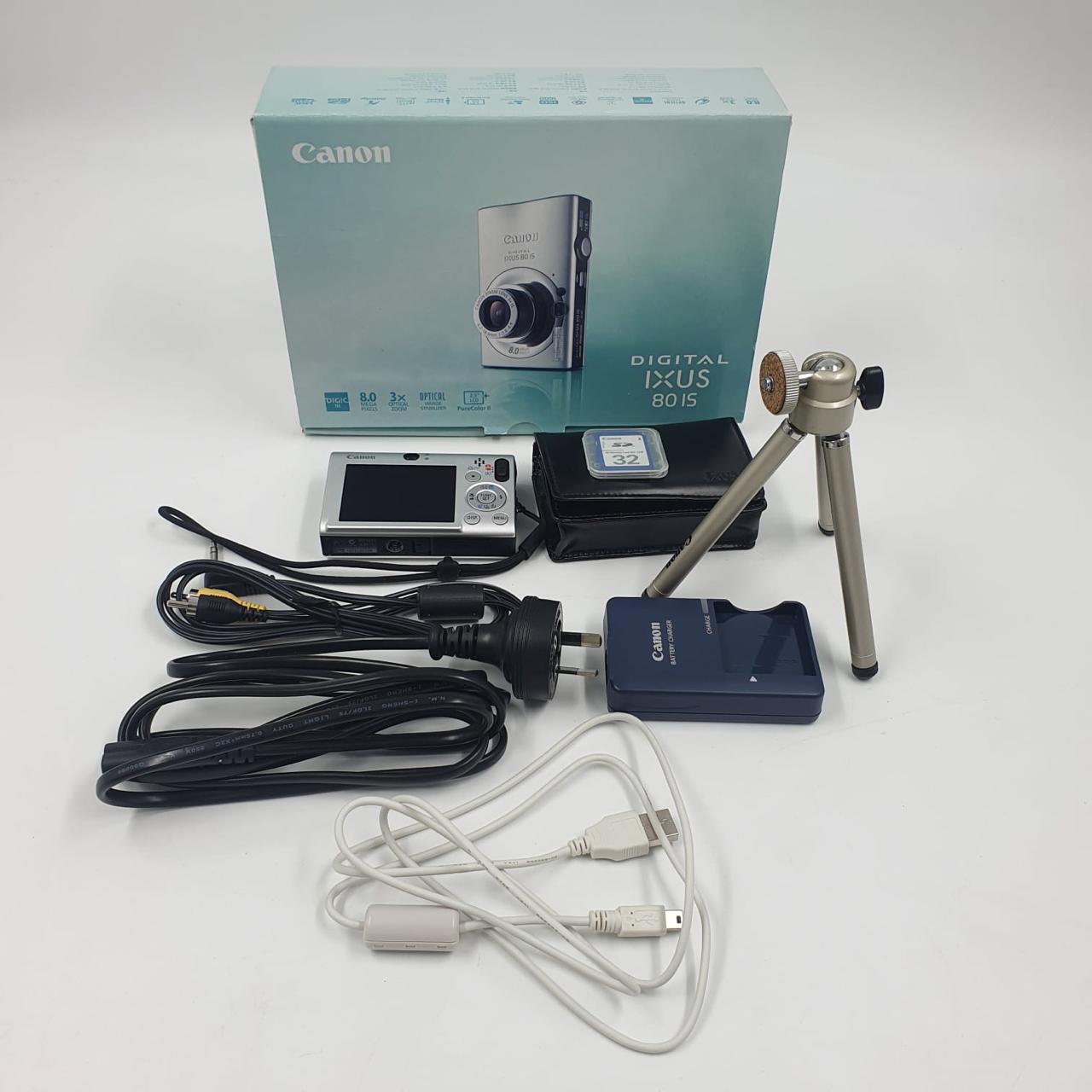 Canon Digital IXUS 80 IS 8MP Digital Camera with 3x Optical Zoom - Boxed (Perfect for Travel Photography, Family Events & Everyday Use)