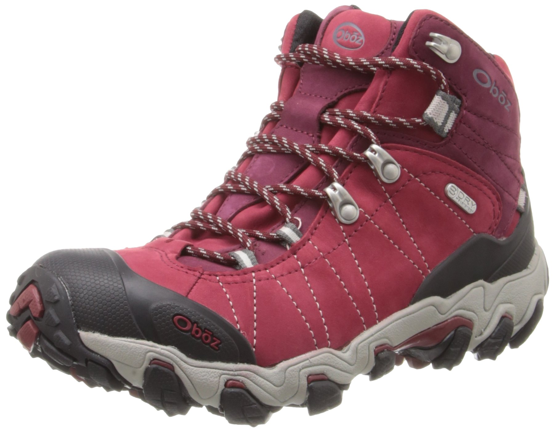 Oboz Women's Bridger Mid B-DRY Waterproof Hiking Boots - Lightweight & Durable for Outdoor Adventures, Trail Walking & Backpacking