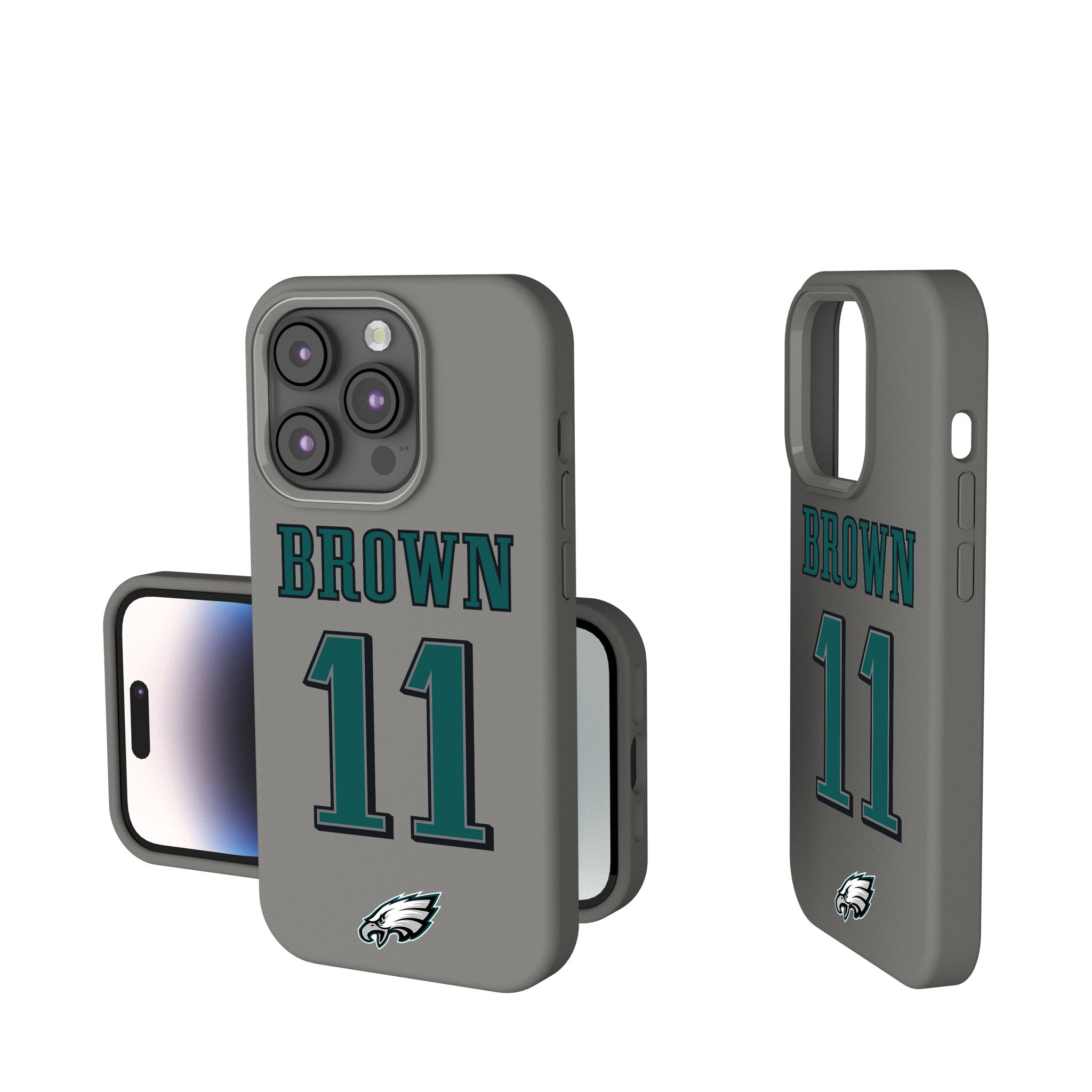 Philadelphia Eagles A.J. Brown #11 Soft Touch Phone Case - Durable Protection for iPhone & Android | Perfect for Game Day & Everyday Use