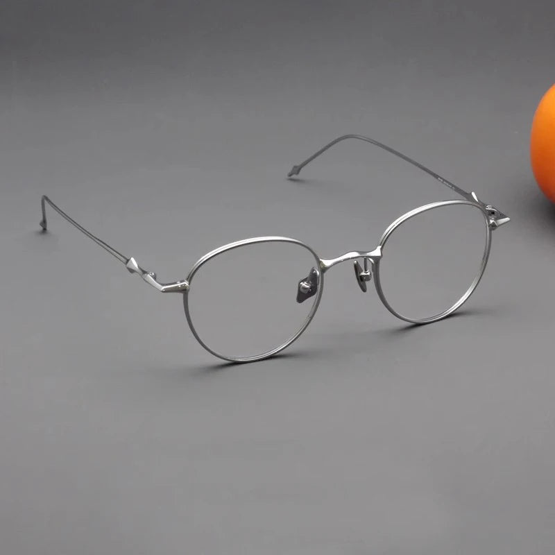 Stylish Black Titanium Oval Round Eyeglasses for Women - Lightweight & Durable Full Rim Frames - Perfect for Work, Reading & Everyday Fashion