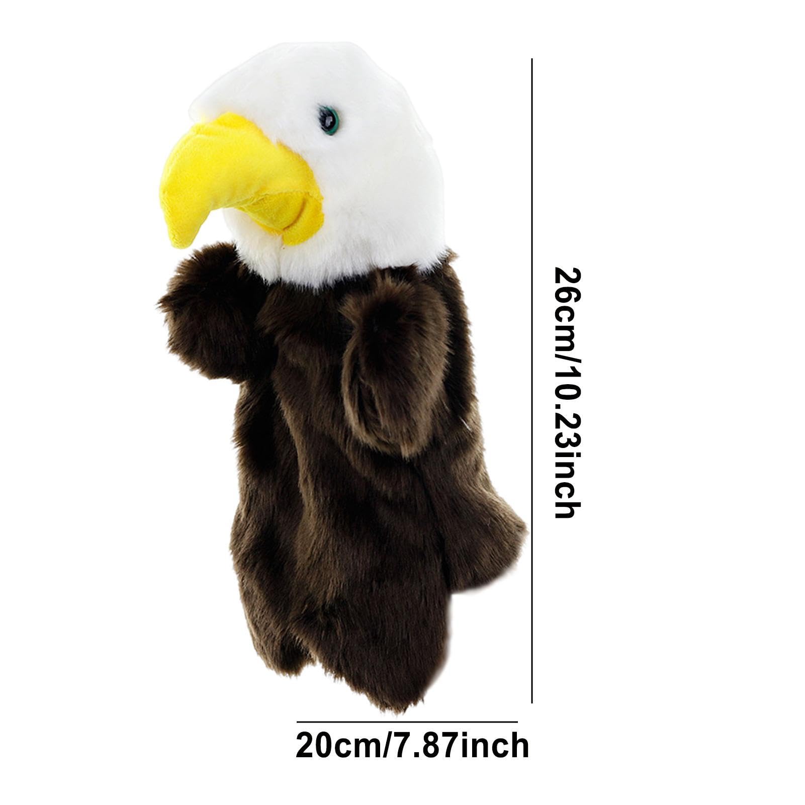 4PCS Wild Animal Hand Puppets - Cartoon Stuffed Animal Puppet Toys for Kids, Puppet Theater & Storytelling Fun - Lion, Tiger, Bear & More