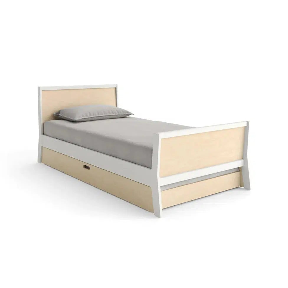 Oeuf Sparrow Twin Bed in Birch - Modern Kids Bedroom Furniture for Small Spaces & Nursery Decor