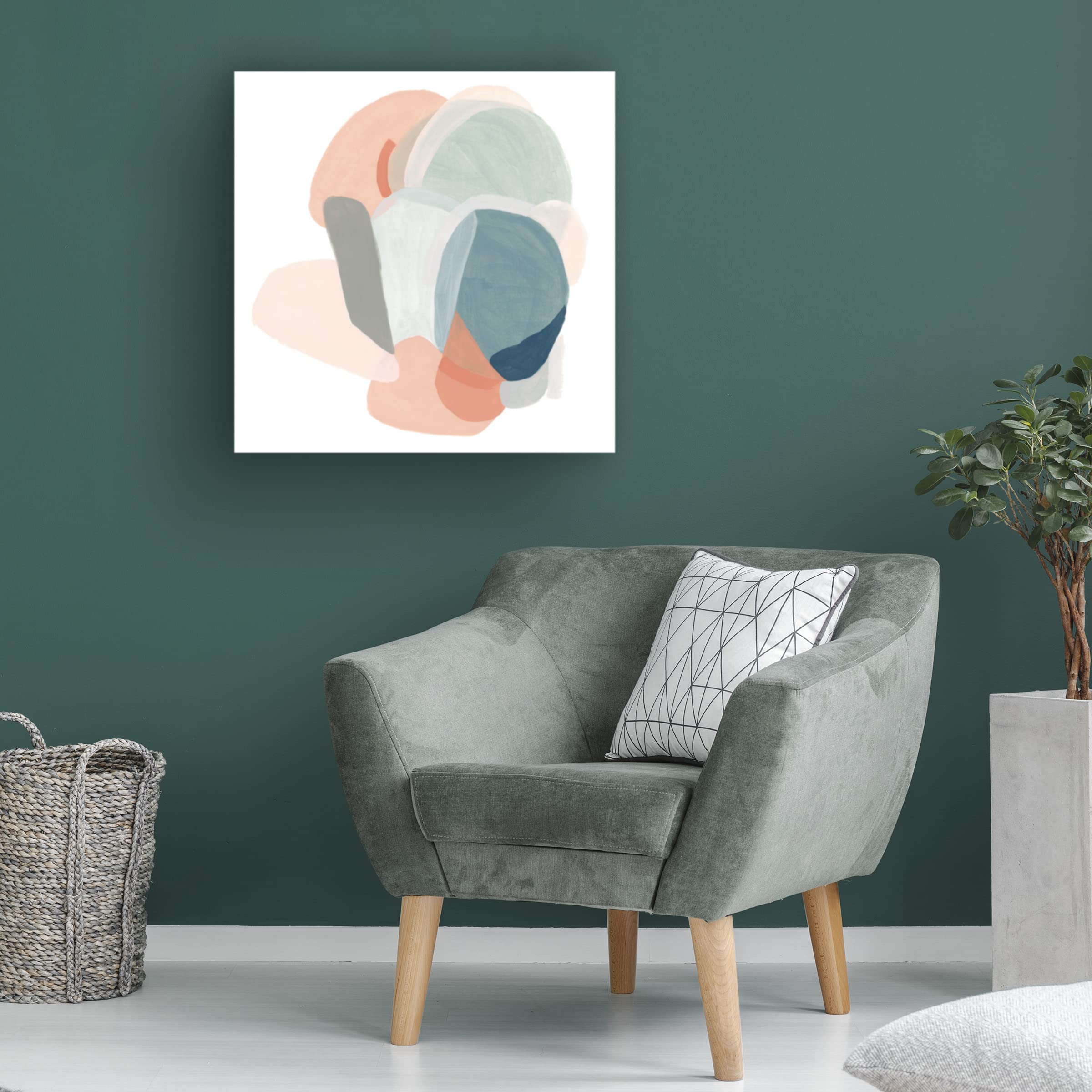 Trademark Fine Art 'Modular Motion I' Abstract Canvas Wall Art by June Erica Vess - Modern Home & Office Decor for Living Room, Bedroom