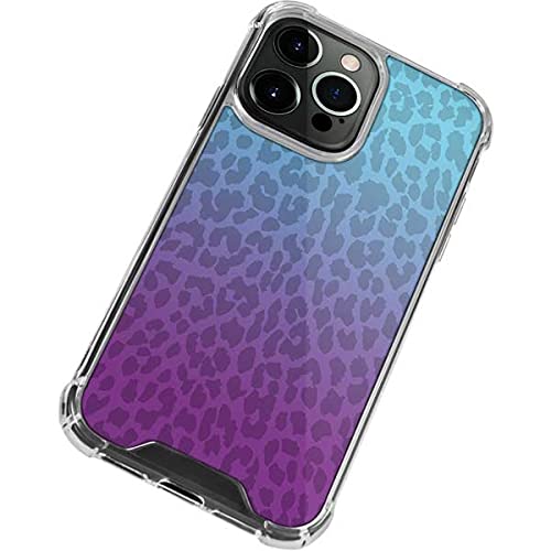 Skinit Clear Phone Case for iPhone 13 Pro Max - Cheetah Print Purple & Blue Protective Cover | Slim Fit, Scratch Resistant | Perfect for Everyday Use, Travel & Fashion Accessory