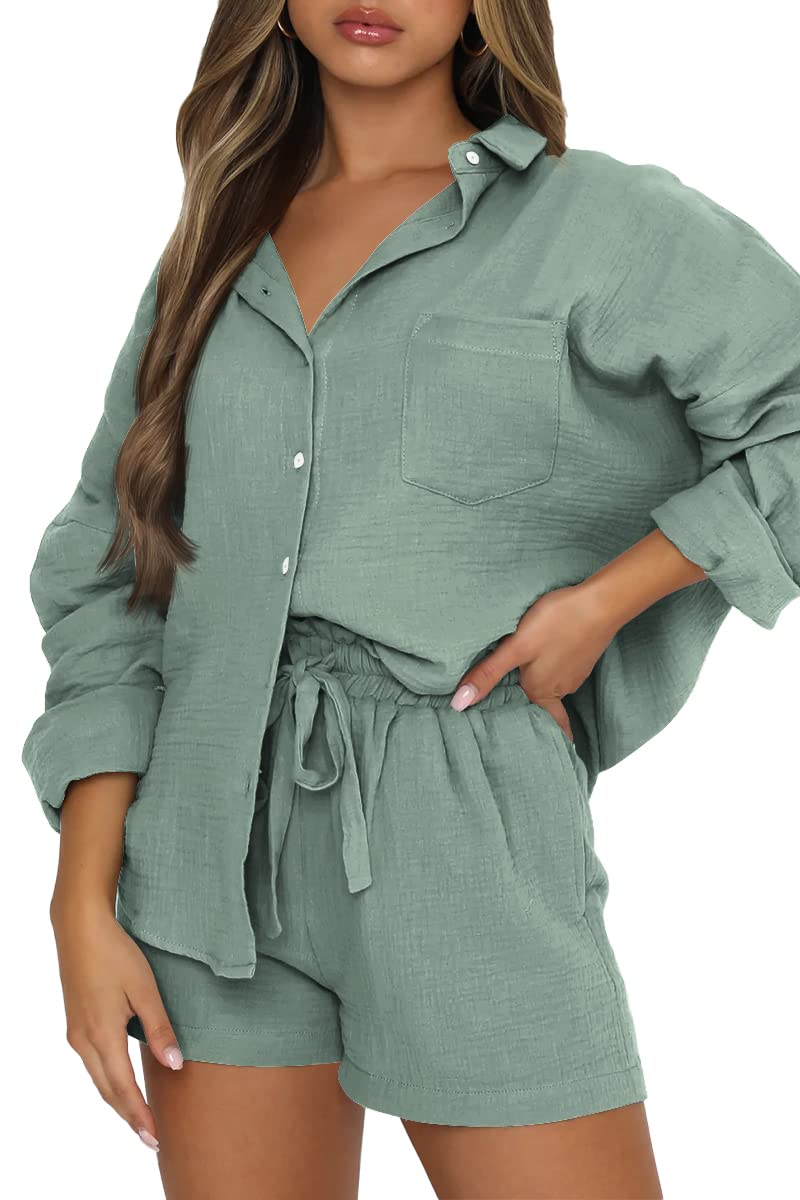 Trendy Queen Women's 2-Piece Outfits - Summer Short Sets, Beach Vacation Pajamas & Spring Lounge Wear 2025 | Casual Daywear, Poolside Relaxation & Cozy Home Comfort