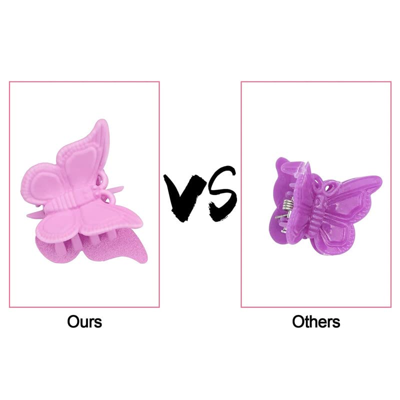 BELICIA 100 Packs Pastel Butterfly Hair Clips - Mini Cute Hair Accessories for Girls & Women, Matte Colors, 90s Style Hair Clips with Box - Perfect for School, Parties, and Everyday Hairstyles