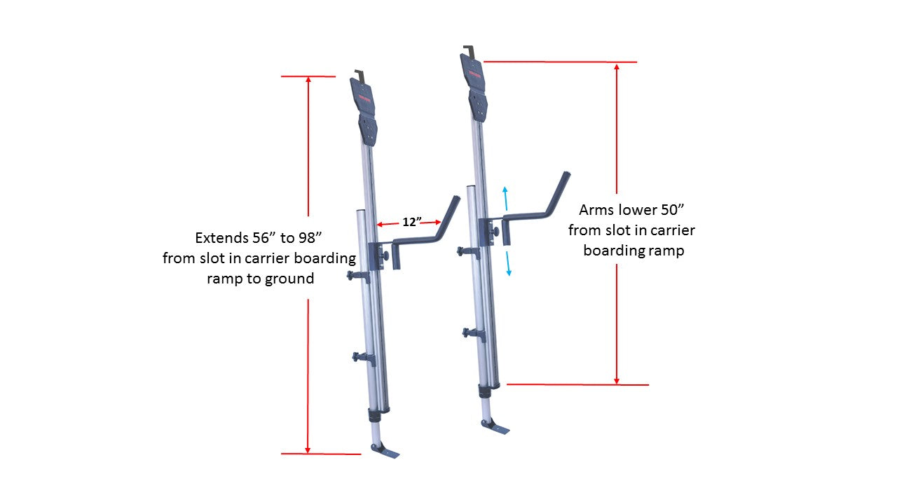 Malone Telos XL Load Assist Module - Heavy Duty Truck & Van Cargo Carrier Accessory for Secure Transport | Perfect for Road Trips, Camping & Outdoor Adventures