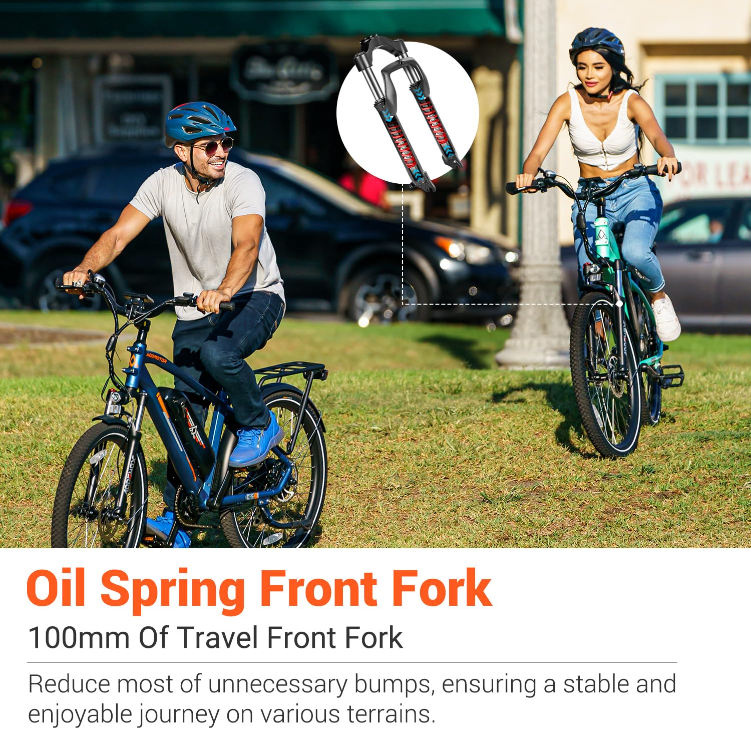 ADDMOTOR CITYPRO E-43 500W Electric Bike for Adults - 720WH 48V 15Ah UL Certified Battery, 95 Mile Range, 26