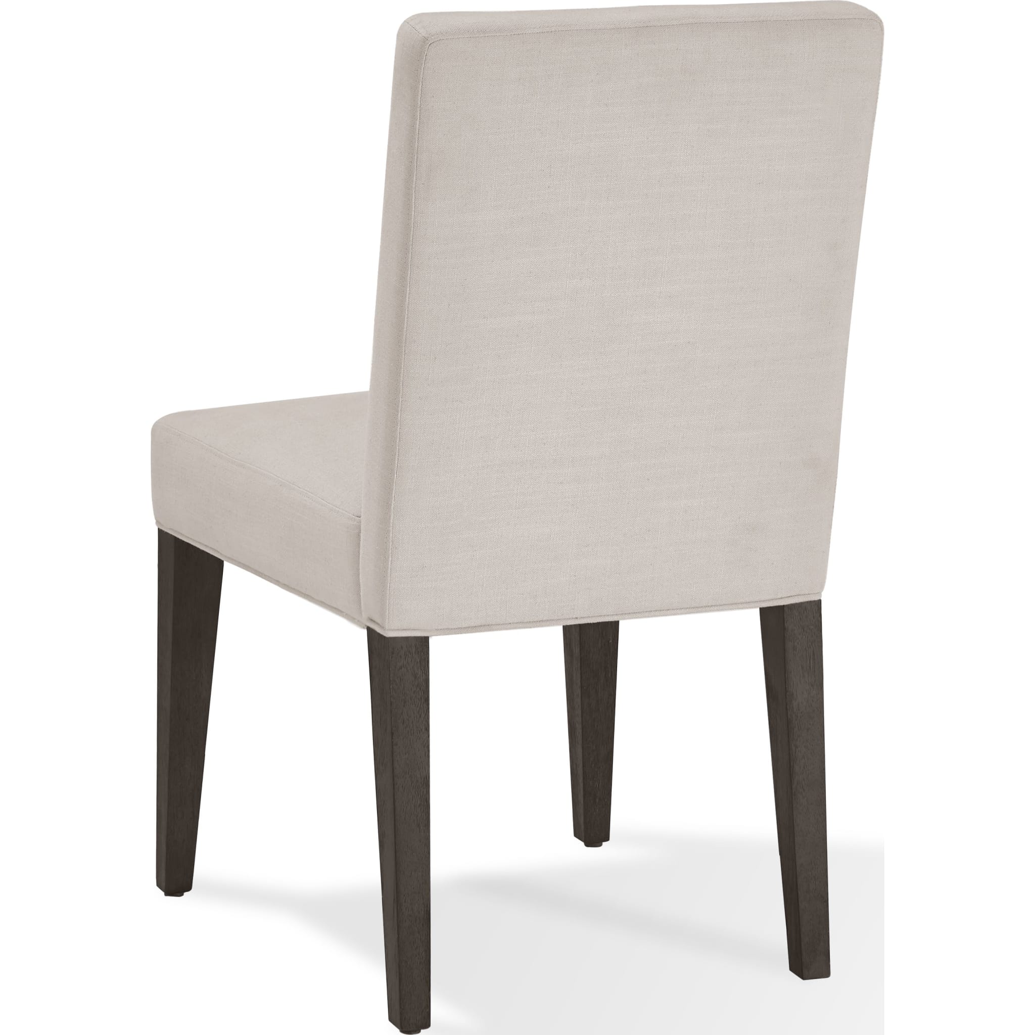 Modesto Upholstered Side Chair - Abalone Linen & French Roast Finish - Perfect for Dining Room, Living Room or Home Office Accent Seating