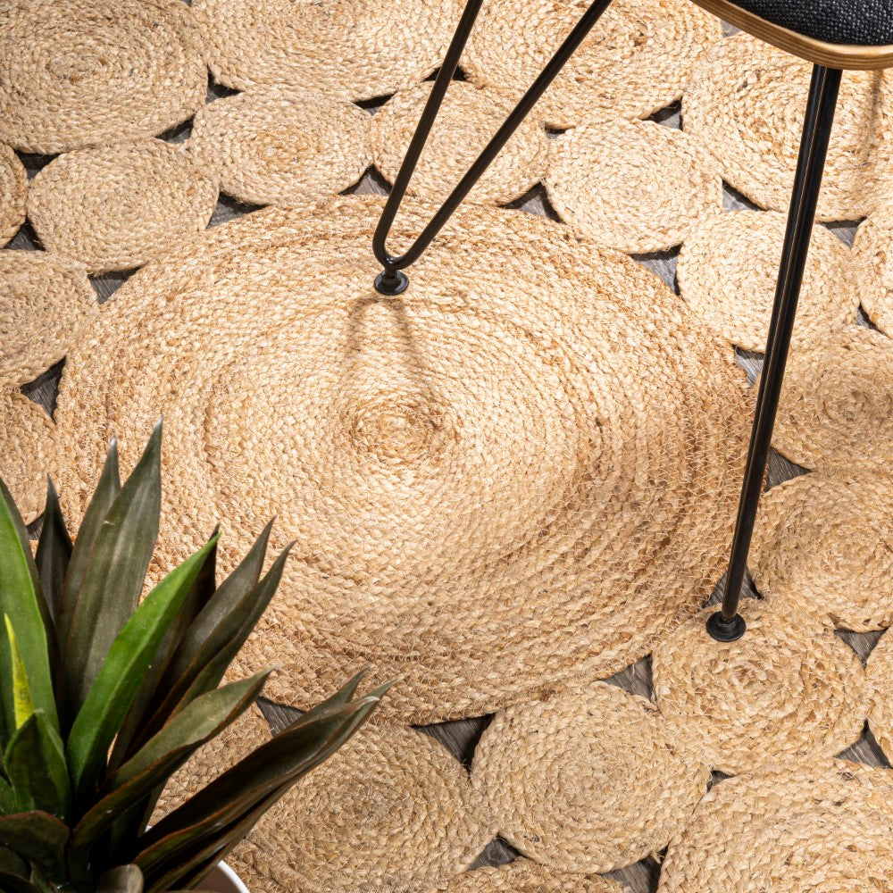 Cassia Round Area Rug - Soft & Durable Non-Slip Floor Carpet for Living Room, Bedroom, Nursery - Perfect for Home Decor & Cozy Spaces