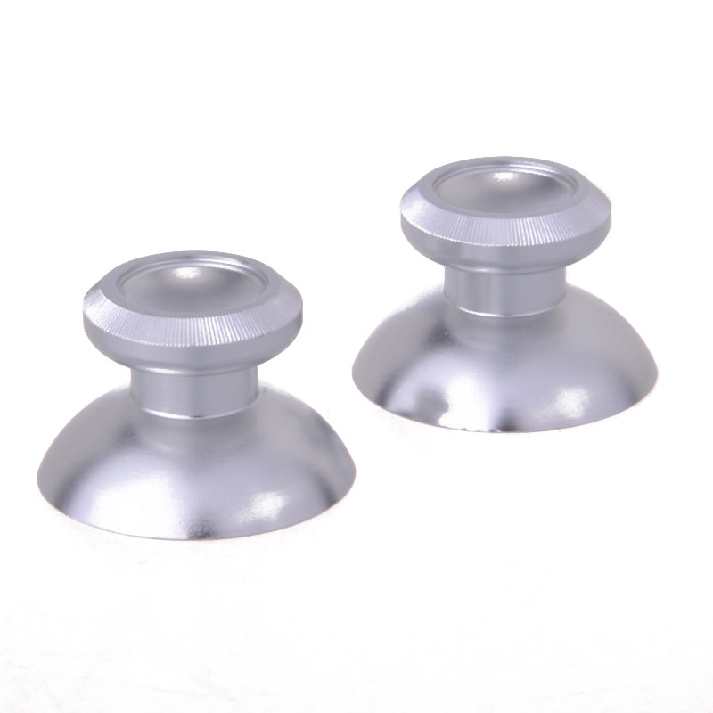 Premium eXtremeRate Silver Metal Aluminum Thumbsticks & Buttons Replacement Kit for Xbox One Controller - XOJ0302 | Enhanced Grip & Durability for Gaming, FPS, and Competitive Play