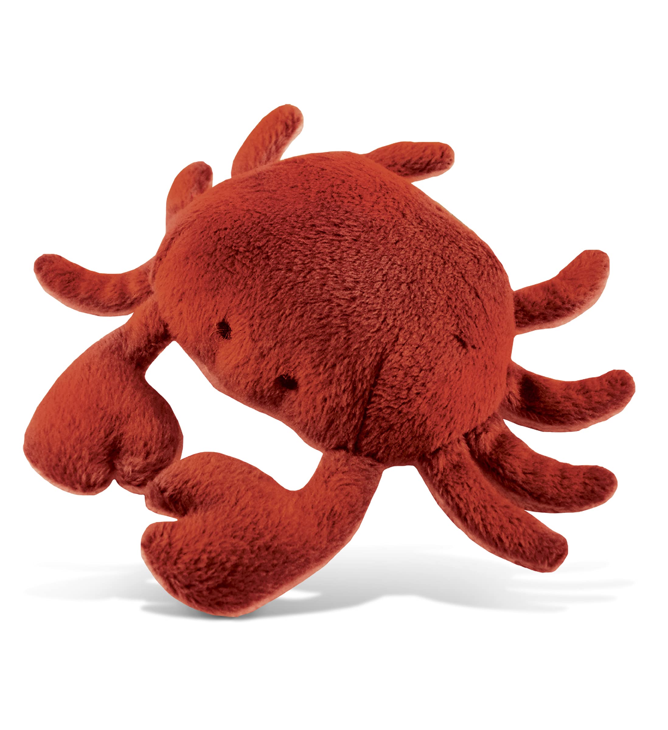 Cute Red Crab Plush Refrigerator Magnet - 4 Inch Soft Fluffy Ocean Animal Stuffed Toy for Kitchen Fridge, Locker, Office & Home Decor | Fun Novelty Gift for Crab Lovers & Beach Theme Decorations
