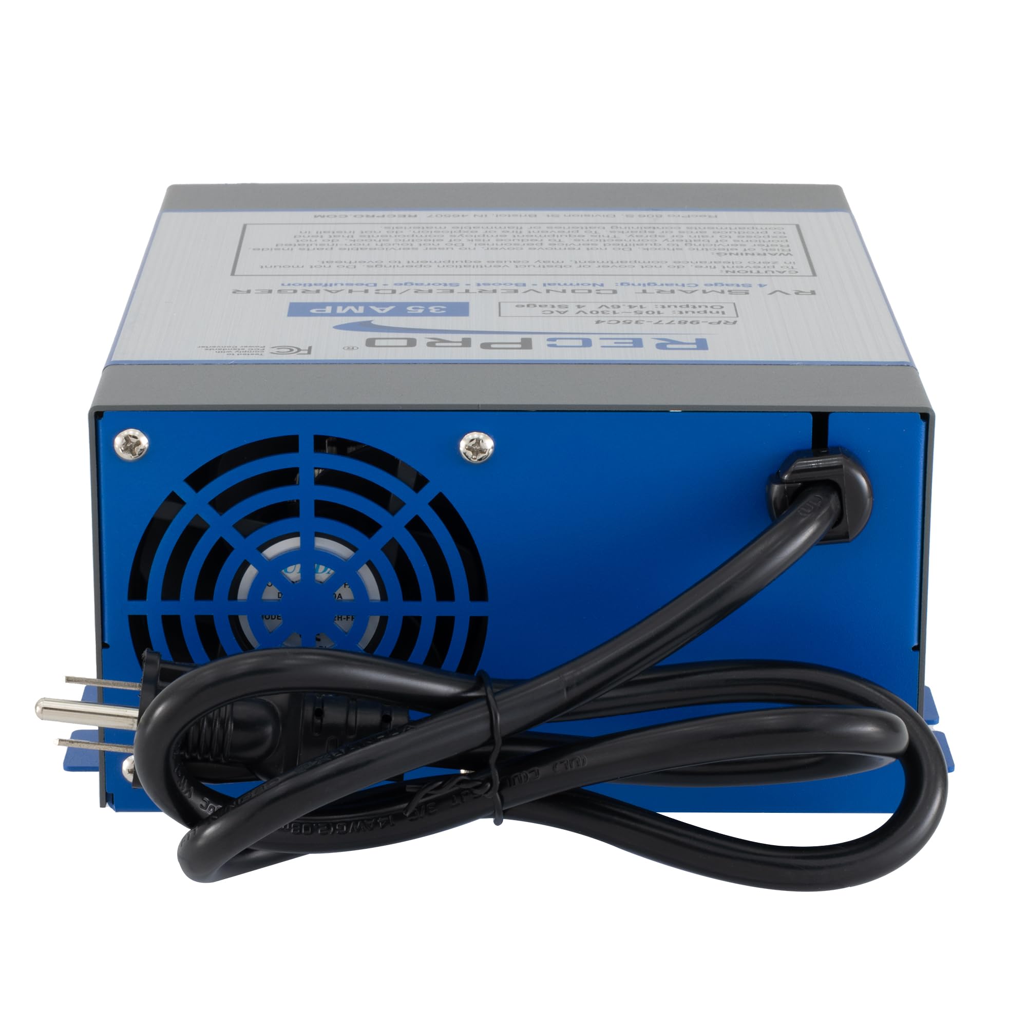 RecPro 35 Amp RV Power Converter & Battery Charger - 4 Stage Smart Charging, 120VAC to 12VDC, 13V-16.5V Range - Perfect for RV, Camper, Travel Trailer & Marine Power Conversion