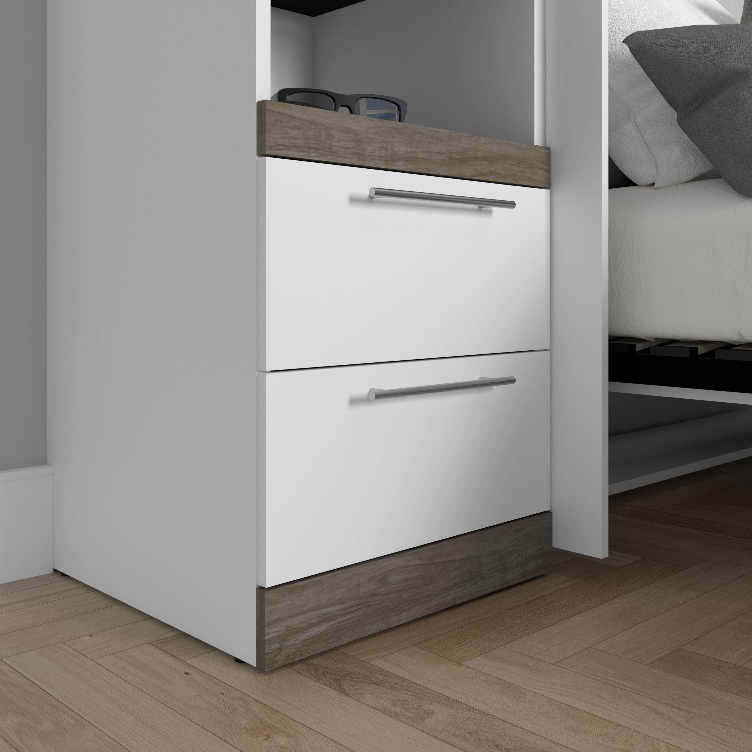 Orion 2 Drawer Set for Orion 20W Narrow Shelving Unit - 2 Color Options | Perfect for Home Office, Garage & Retail Storage Organization