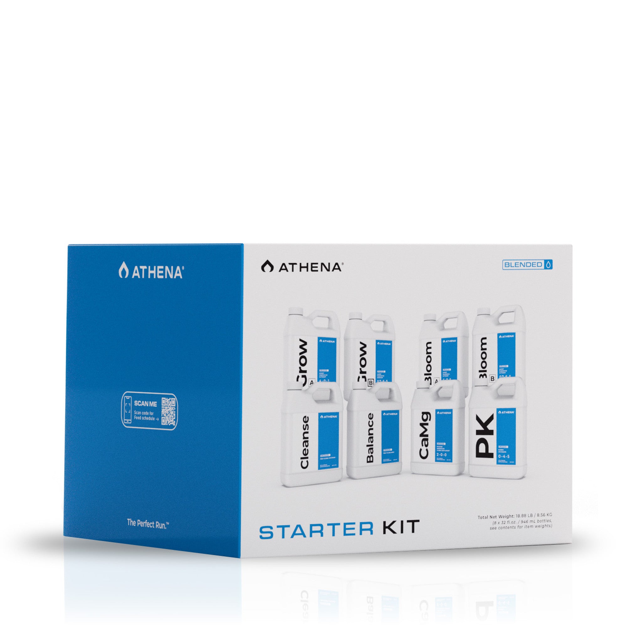 Athena Blended Starter Kit Mini - Essential Oil Diffuser & Aromatherapy Set for Home, Office, Yoga & Meditation | Portable Ultrasonic Humidifier with 7 Colors LED Lights