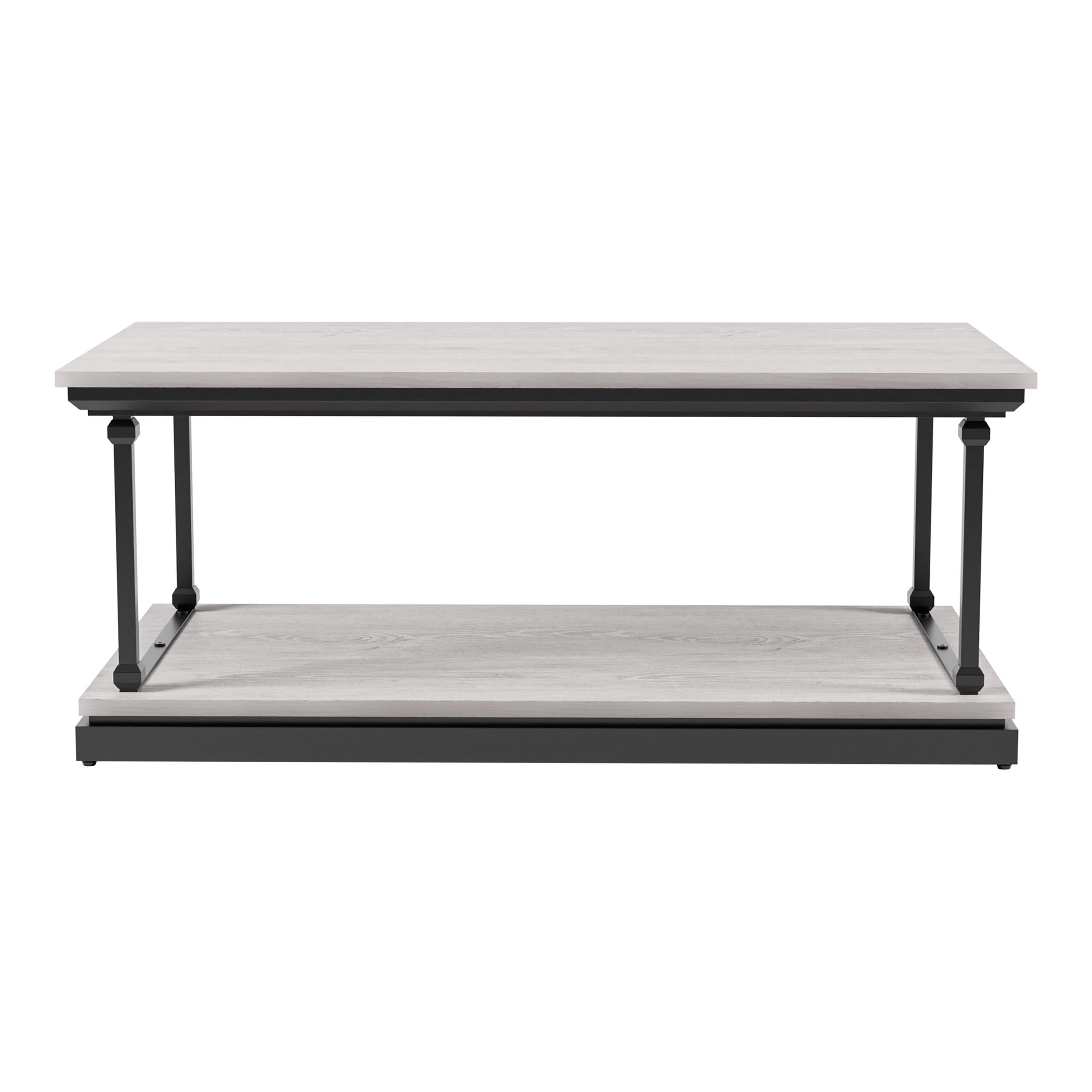 Drewden Wood Coffee Table Set - 3-Piece Antique White for Living Room
