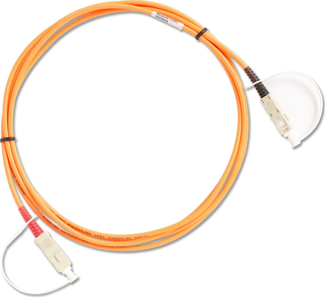 Fluke MRC 625 SCSC Multimode Fiber Optic Cable - 2m 62.5um SC/SC Connector for Network Testing, Data Centers & Telecom Applications