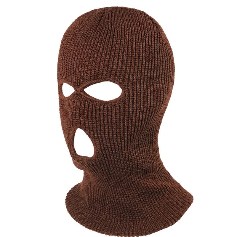 ROWAGY Men's & Women's Knit Balaclava Face Mask Beanie Hat - Windproof Winter Skull Cap for Cold Weather, Outdoor Sports, Cycling, Skiing, Snowboarding & Hiking (Warm Fleece Lined)