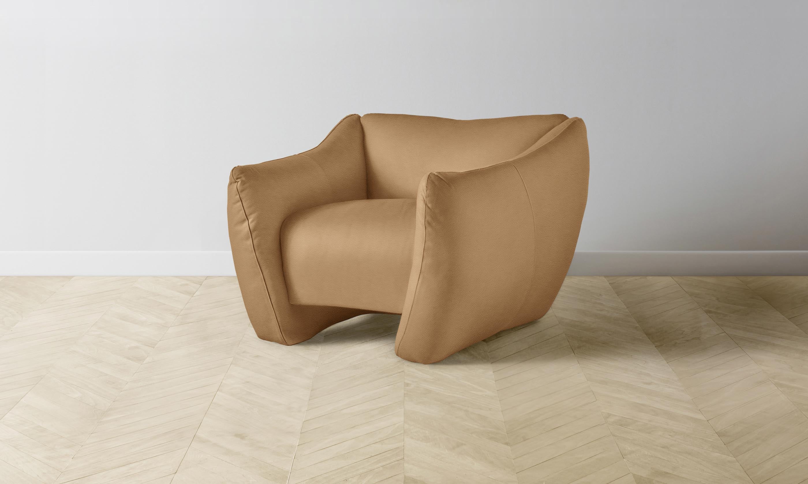 The Bond Chair - Premium Pebbled Leather Latte Office Chair for Home & Workspace - Ergonomic Comfort for Long Hours of Sitting